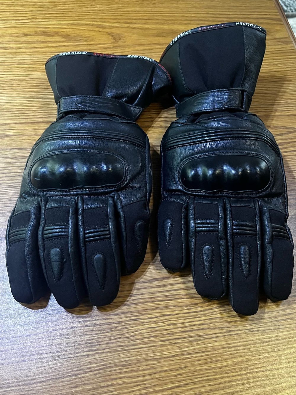 Fulmer Black Protective Motorcycle Gloves Size 3XL